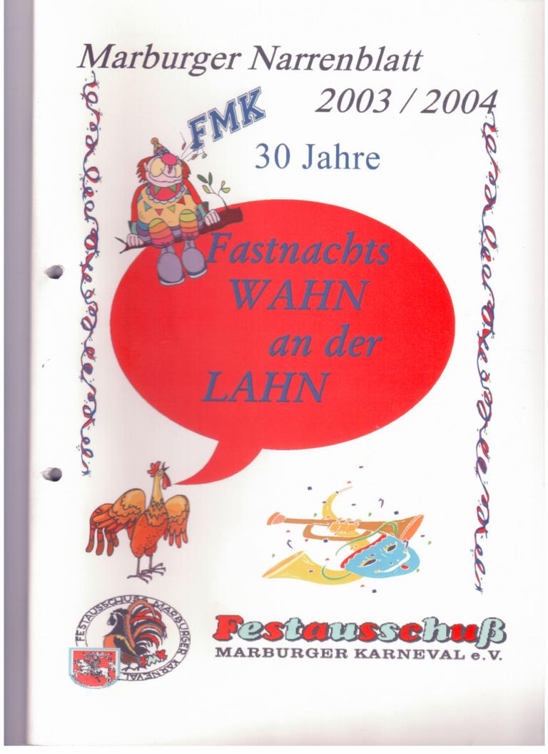 Titel Narrenblatt 2004