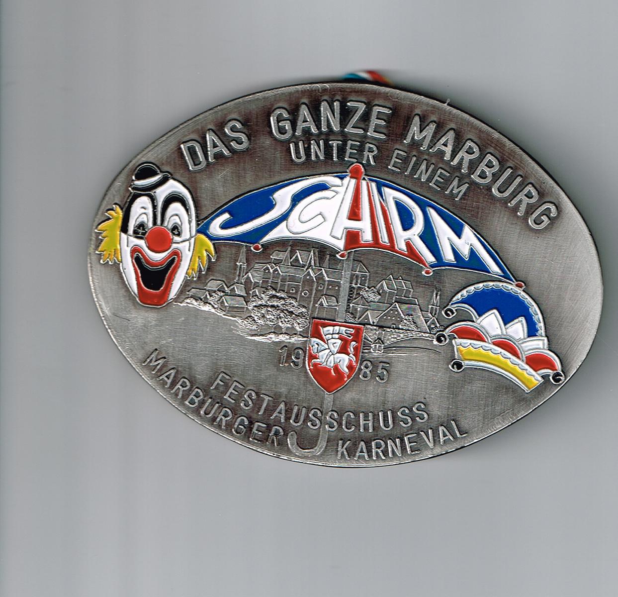 Orden des Festausschuss Marburger Karneval 1984/1985