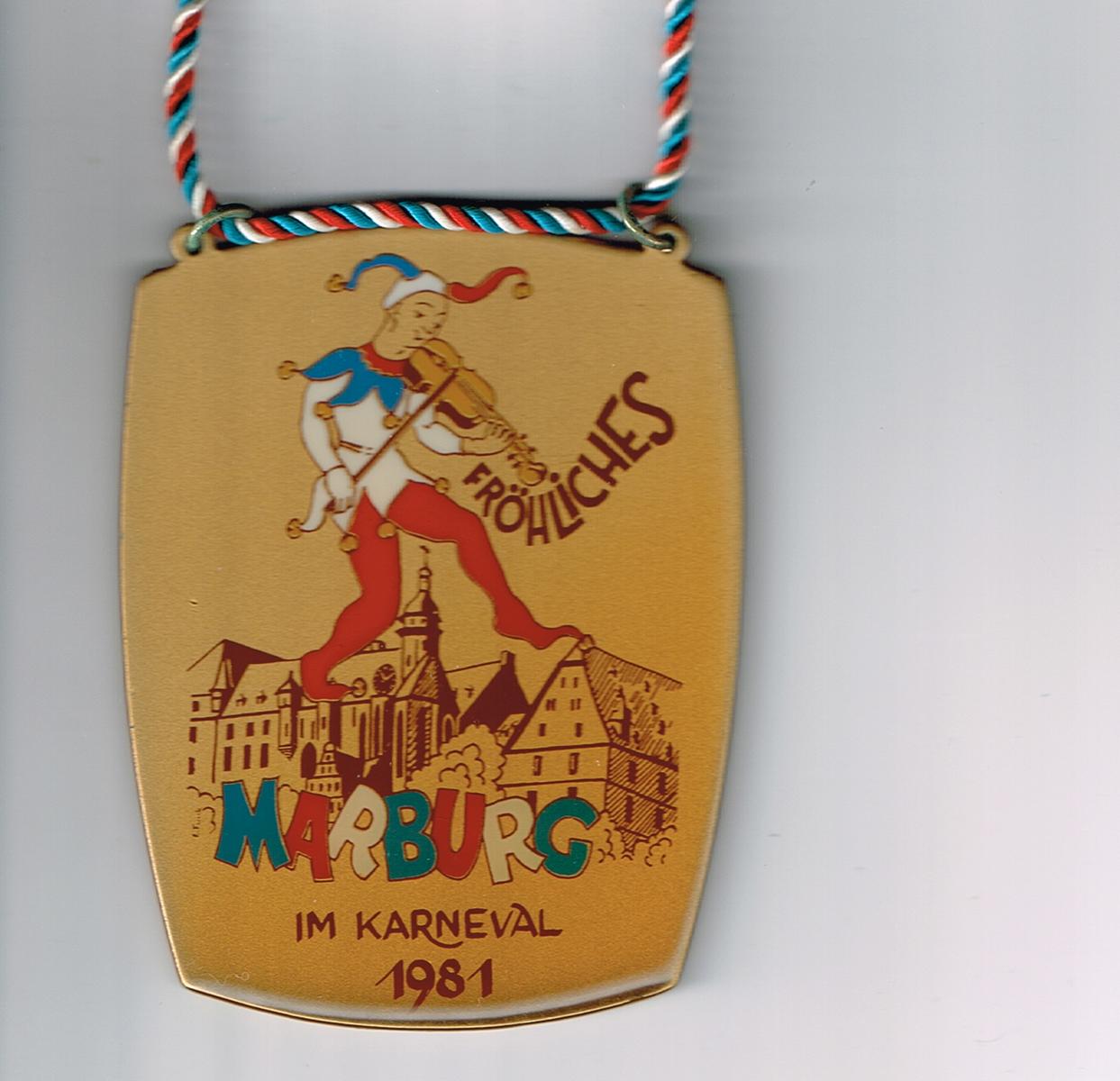 Orden des Festausschuss Marburger Karneval 1980/1981