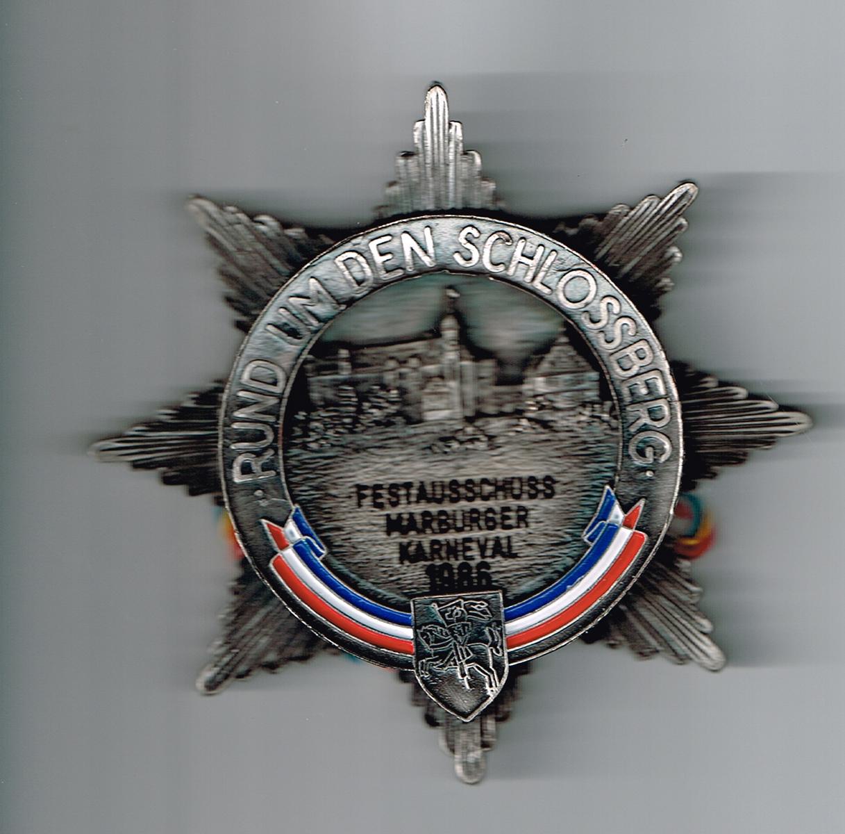 Orden des Festausschuss Marburger Karneval 1985/1986
