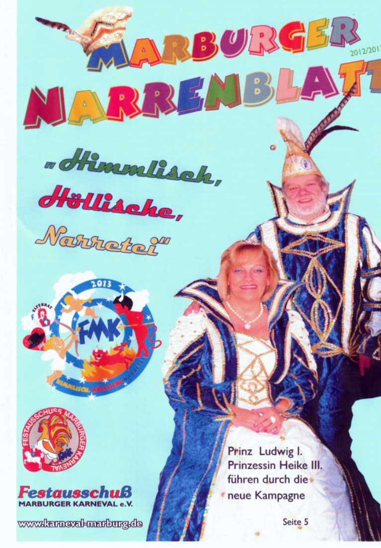 Titelseite Narrenblatt 2013