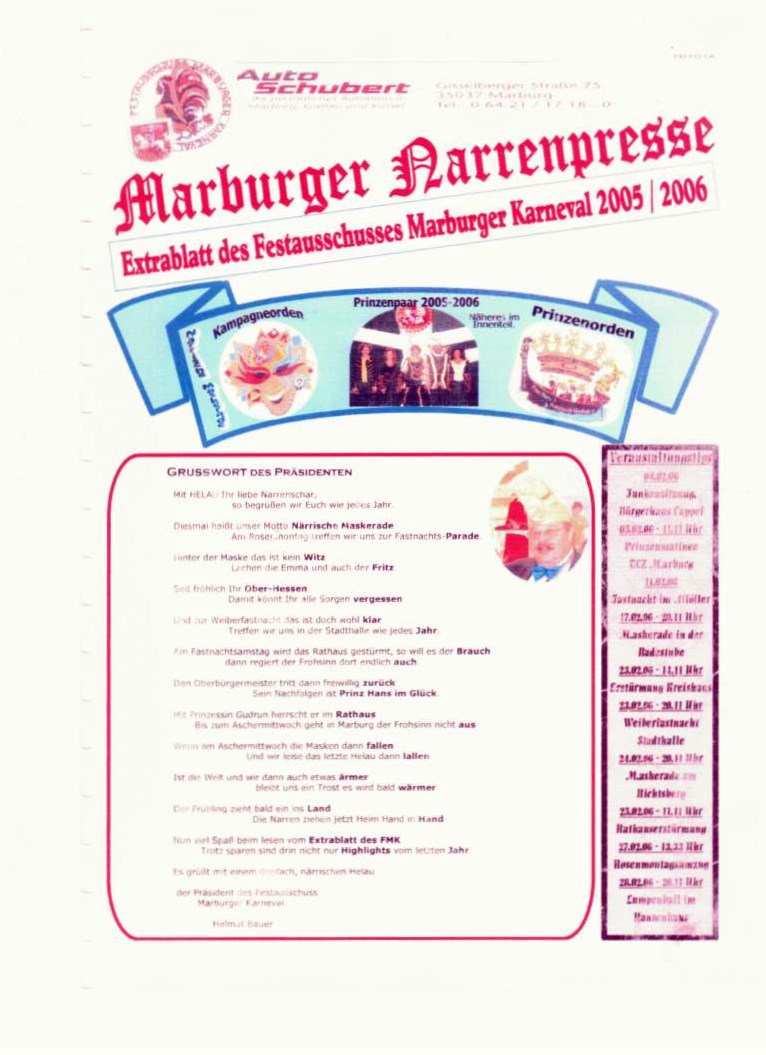 Titel Narrenblatt 2006