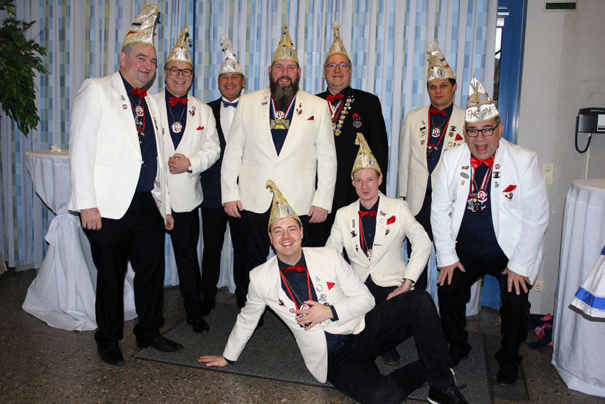 Der Elferrat des Festausschuss Marburger Karneval